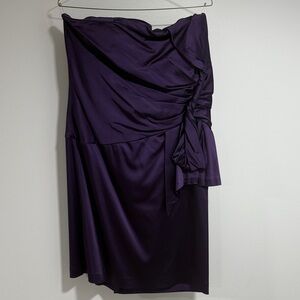 Jones New York Deep Purple strapless dress Size 16